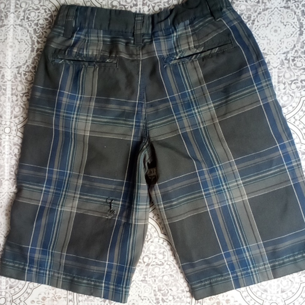 Dark blue plaid tony Hawk shorts - Picture 6 of 12